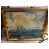 Antique Oil Painting Signed