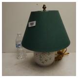 Belleek Shamrock Lamp With Shade