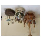 Carousel Music Boxes,  Wooden Carousel