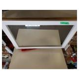 White Wood Framed Mirror