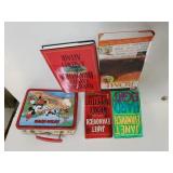 Assorted Books & Mickey Mouse Lunchbox