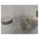 Noritake Carolyn Style Tea Cups And Saucers