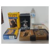 Crystal Bell. Coasters. Handy Trap And Knee