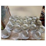 17 Noritake Cups And Saucers With 6 Extra Cups