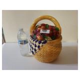 Apple Basket Cookie Jar