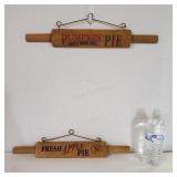 2 Half Rolling Pins Decor