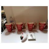 Christmas Mugs,  Small Nutcracker  And Ornament