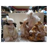 Porcelain Dolls. Jesus Mary And Joseph  Figure