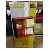 New In Box 2 Tier Bookcase