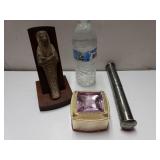 Birth Certificate Holder, Mummy Figurine And