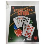 Seven Card Stud Metal Sign