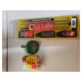 Gun Cleaning Kit, Bobber And Weights