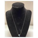 Ladies Tiny Tree Frog Pendant Necklace - Both