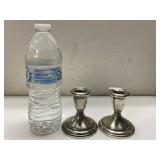 Pair of Empire Sterling Weightes Candle Holders