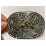 Cowboy Themed Belt Buckle