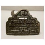 5 Cents Happy Ending Belt Buckle - American Made