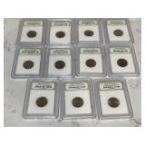 Lot of 11 Uncirculated Nickels - INB Certified