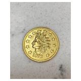 1872 Ca Gold Style Token - $1