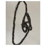 Vintage Multi Strand Wrap Necklace Rhinestone