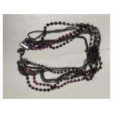 Pink Rhinestone Bling Choker Necklace