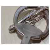 Fornash Designer Signed Silver Tone Bracelet