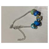 Art Murano Fish Ocean Coastal Bead Bracelet Some