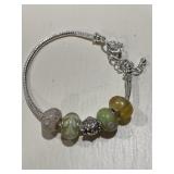Art Murano Floral Garden w/Turtle Bracelet Some