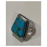 Tibetan Silver Turquoise Ring