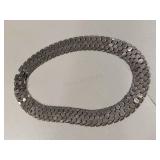 Vintage Mexican Silver Necklace Heavy & Well Made