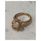Opal Vintage Ornate Gold Ring Marked 14KT hge