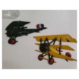 Vintage Metal Airplane Wall Decor