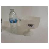 Milk Glass Footed Bowl