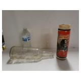 Vintage Bin Bottle And Candle