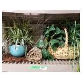 Fake Plants Basket