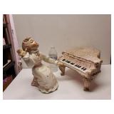 Ceramic Girl Playing Piano