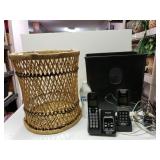 Waste Baskets, And Cordless Phones