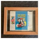 Dukes of Hazzard framed Donruss card wrapper