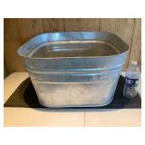 Large Galvanized Tub 12"x 21"