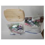 Craft Paint, Ribbon, Display Board