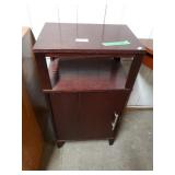 Dark Wood Printer Stand