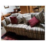 Green/Cranberry Colored Living Room Couch