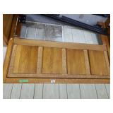 Oak Like And Woven Bed Frame