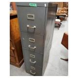 Grey 4 Drawer File Cabinet