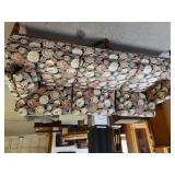 Dark Blue Flowered Couch