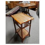Wood Woven Decorative Table