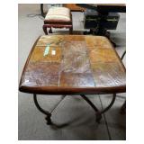 Dark Stone Topped Table