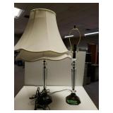 Matching Glass Lamps