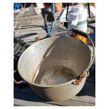 Large Pot, Glass Milk Bottle, Fire King Hot