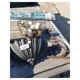 Outdoor Basket Holder, Baskets & Planter