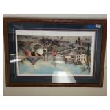 Meadowbrook Farm Nicely Framed Painting By Linda